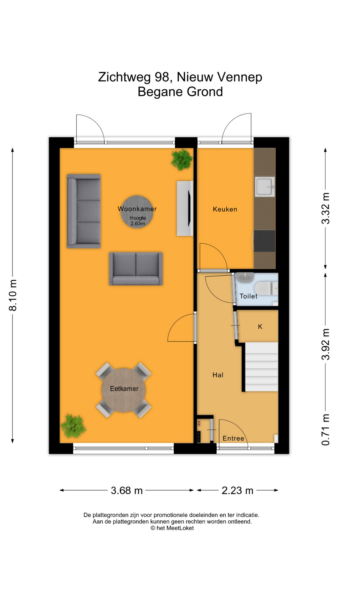 Zichtweg 98 , 2151 WK Nieuw-vennep map