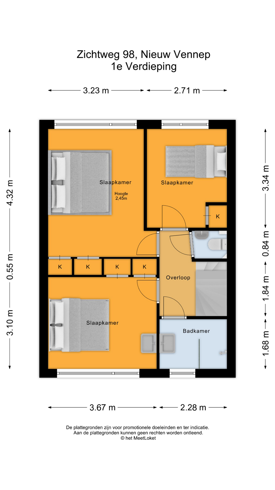Zichtweg 98 , 2151 WK Nieuw-vennep map